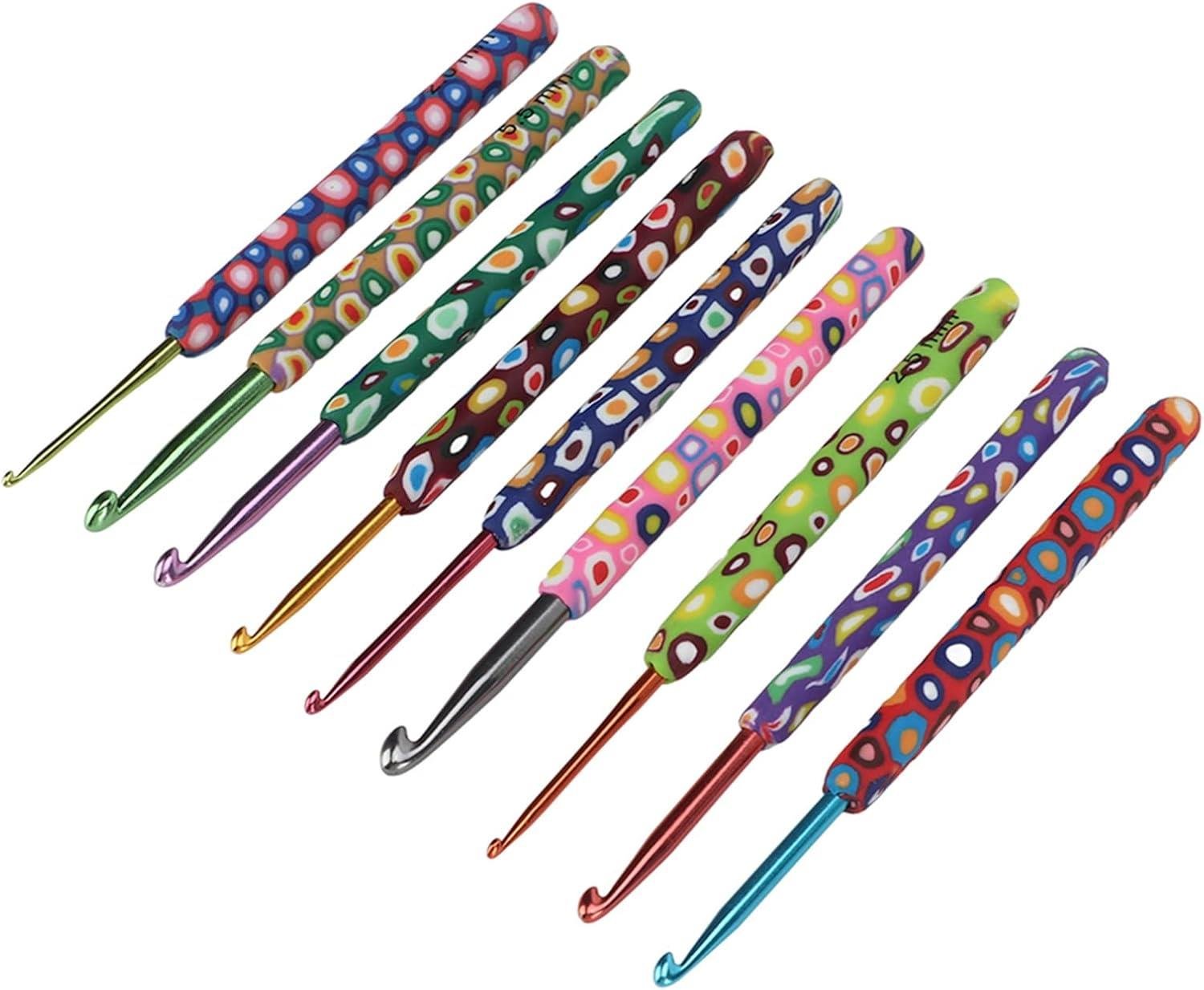 Desenli Saplı Örgü Tığ Seti 12404 | 8 Adet Tığ