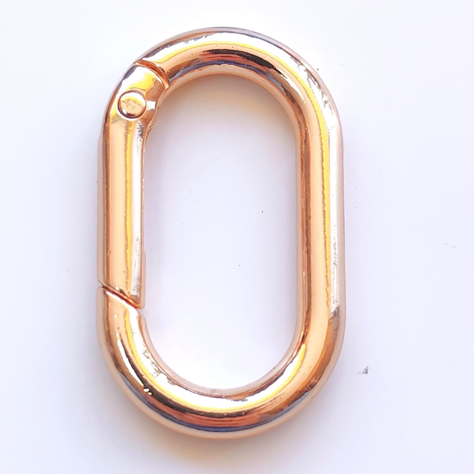 Dikdörtgen Oval Yaylı Çanta Halkası 2.50 Cm X 4.00 Altın