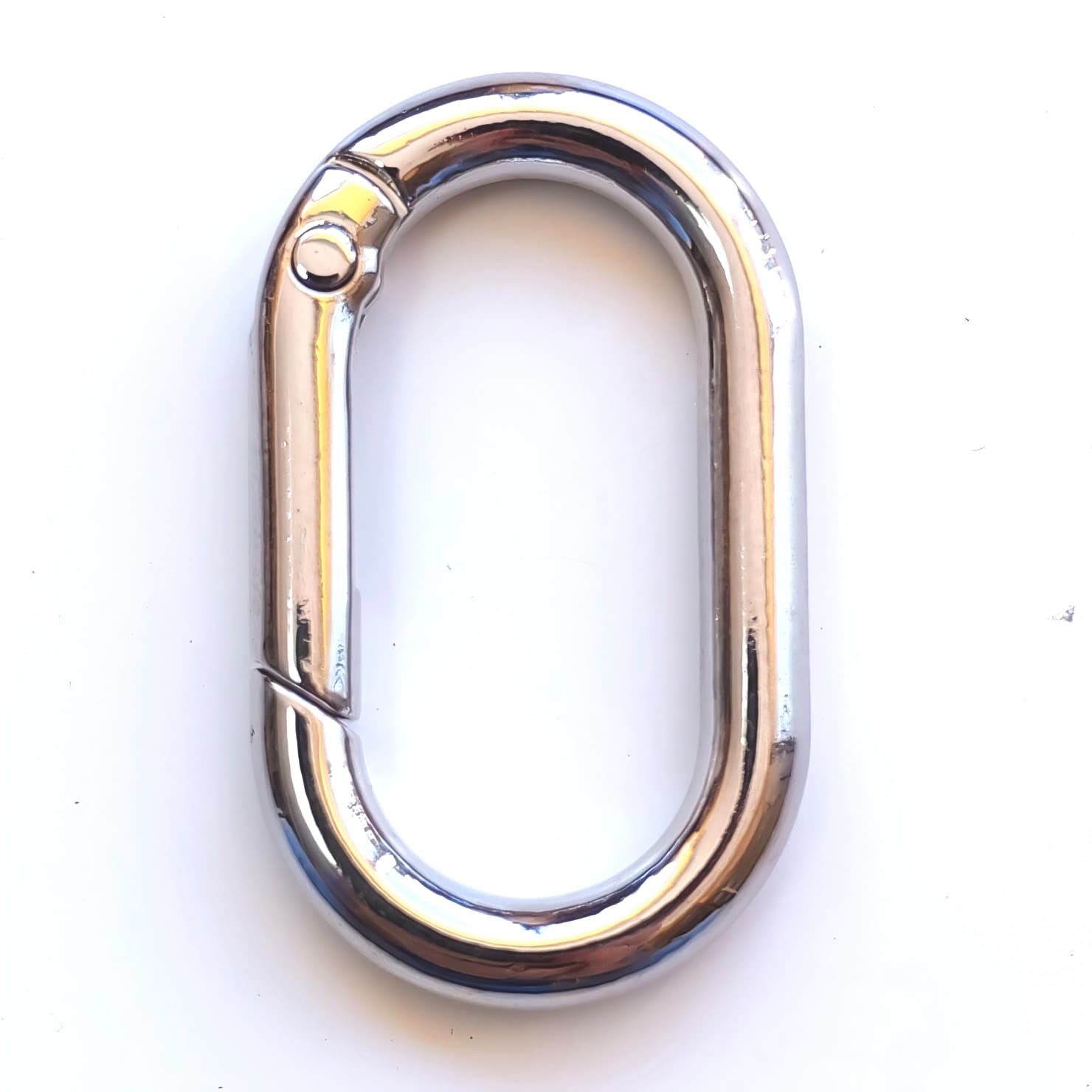 Dikdörtgen Oval Yaylı Çanta Halkası 2.50 Cm X 4.00 Gümüş