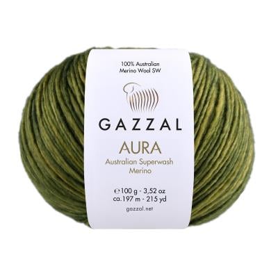 Gazzal Aura Saf Yün Örgü İpliği 100 Gr 175