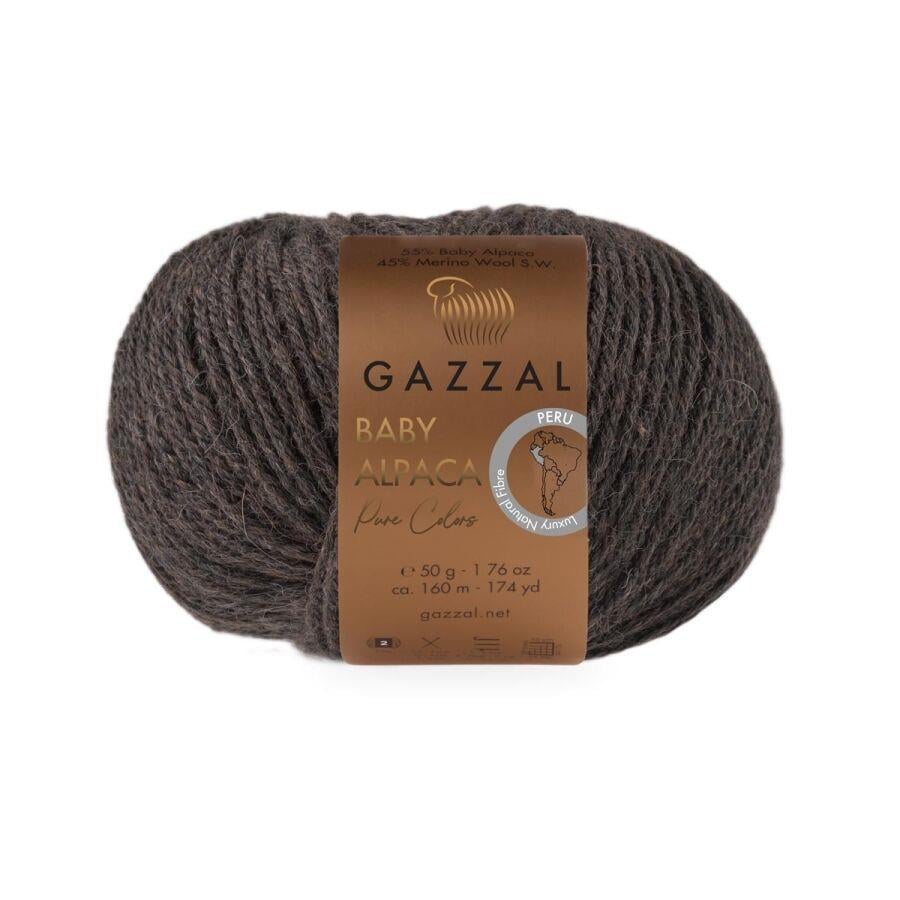 Gazzal Baby Alpaca Pure Color Doğal Saf Yün 50 Gr 6461