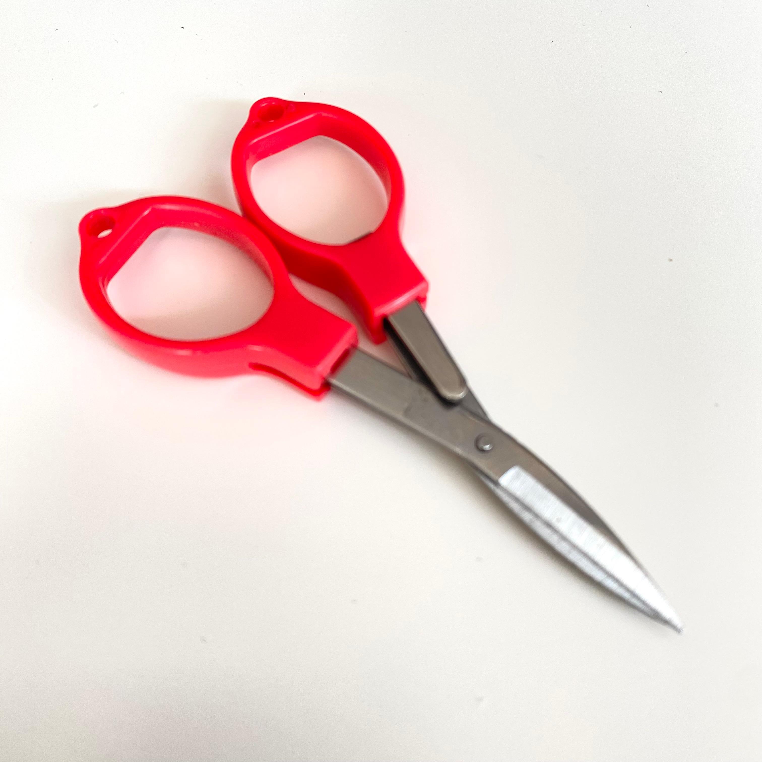 Katlanabilir Plastik Saplı Makas Kırmızı 353