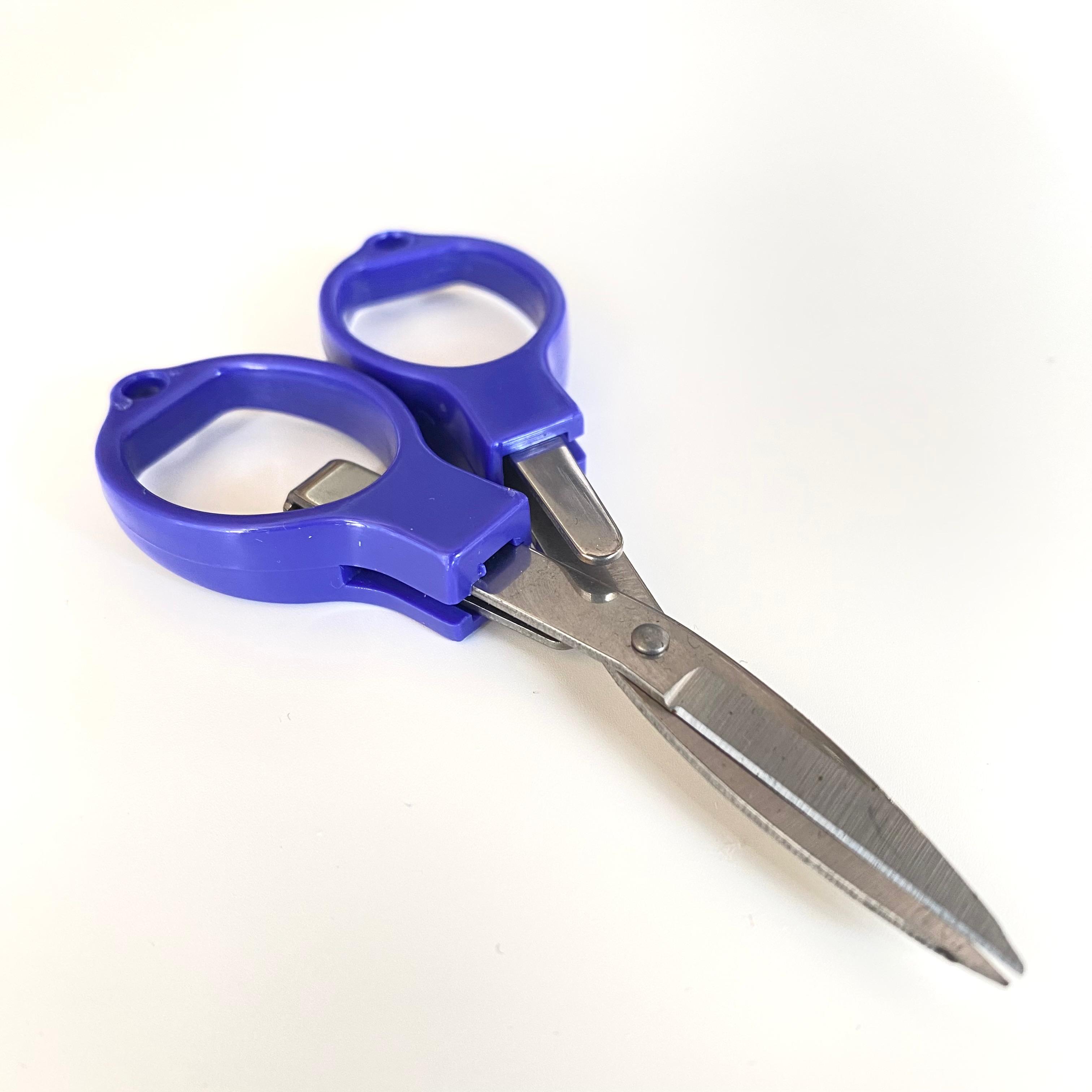 Katlanabilir Plastik Saplı Makas Saks Mavisi 353