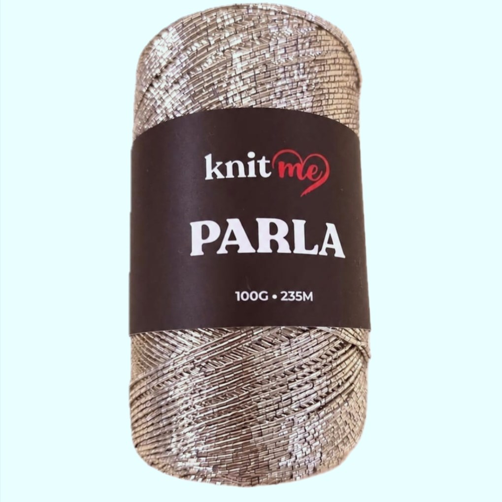Knitme Parla Platin Simli Çanta ve Aksesuar Örgü İpliği