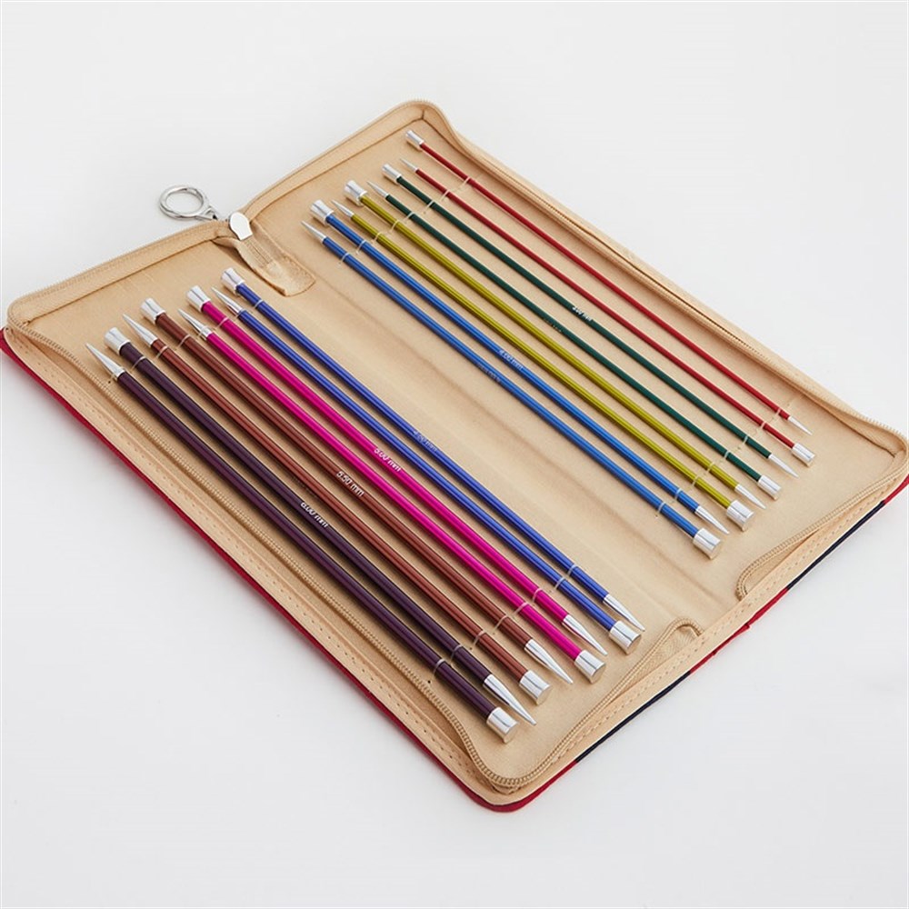 KnitPro Zing 35cm Metal Örgü Şişi Seti – 47407 