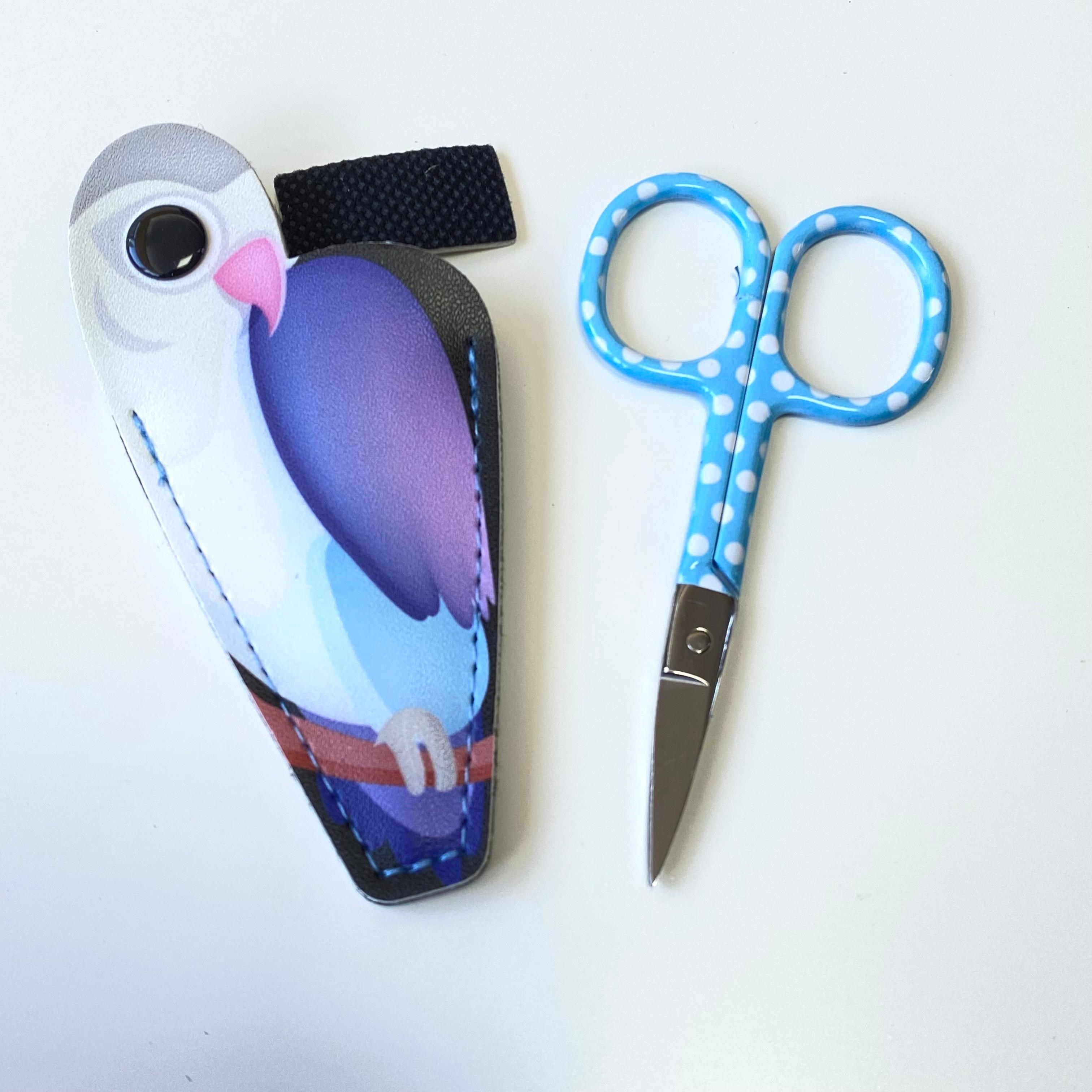 Lopeli Nakış ve Dikiş Kılıflı Makası 9.3 Cm B4849 Mavi
