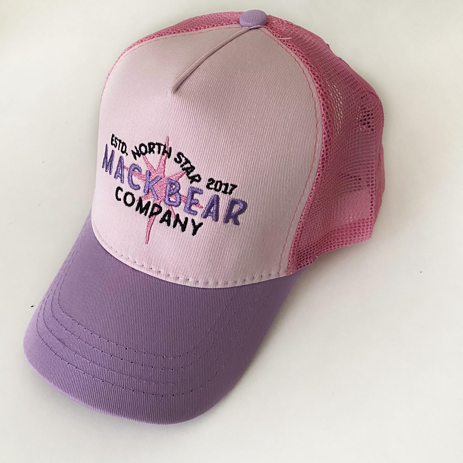 Mackbear Ayarlanabilir Unisex Şapka Pembe Lila