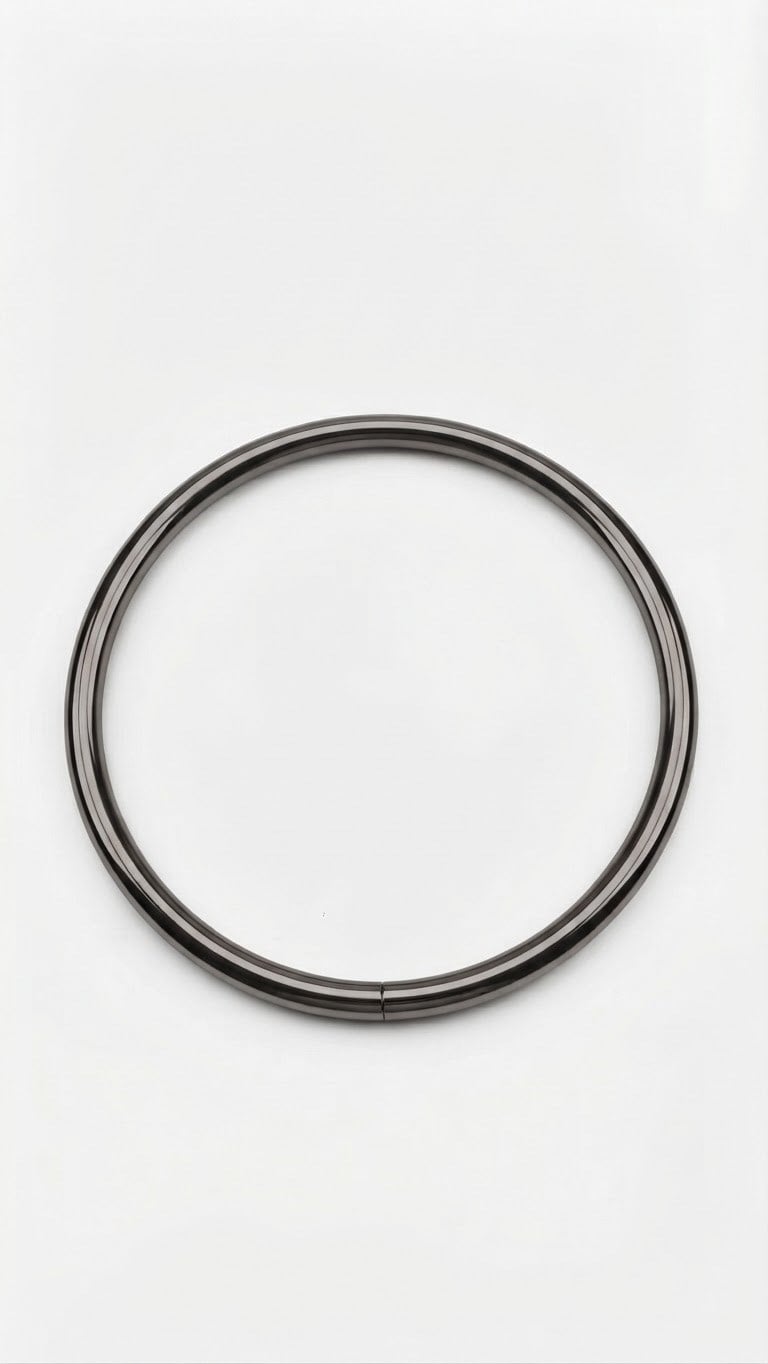 Metal Çanta Halkası Sapı 11 Cm Gri ( Tek )
