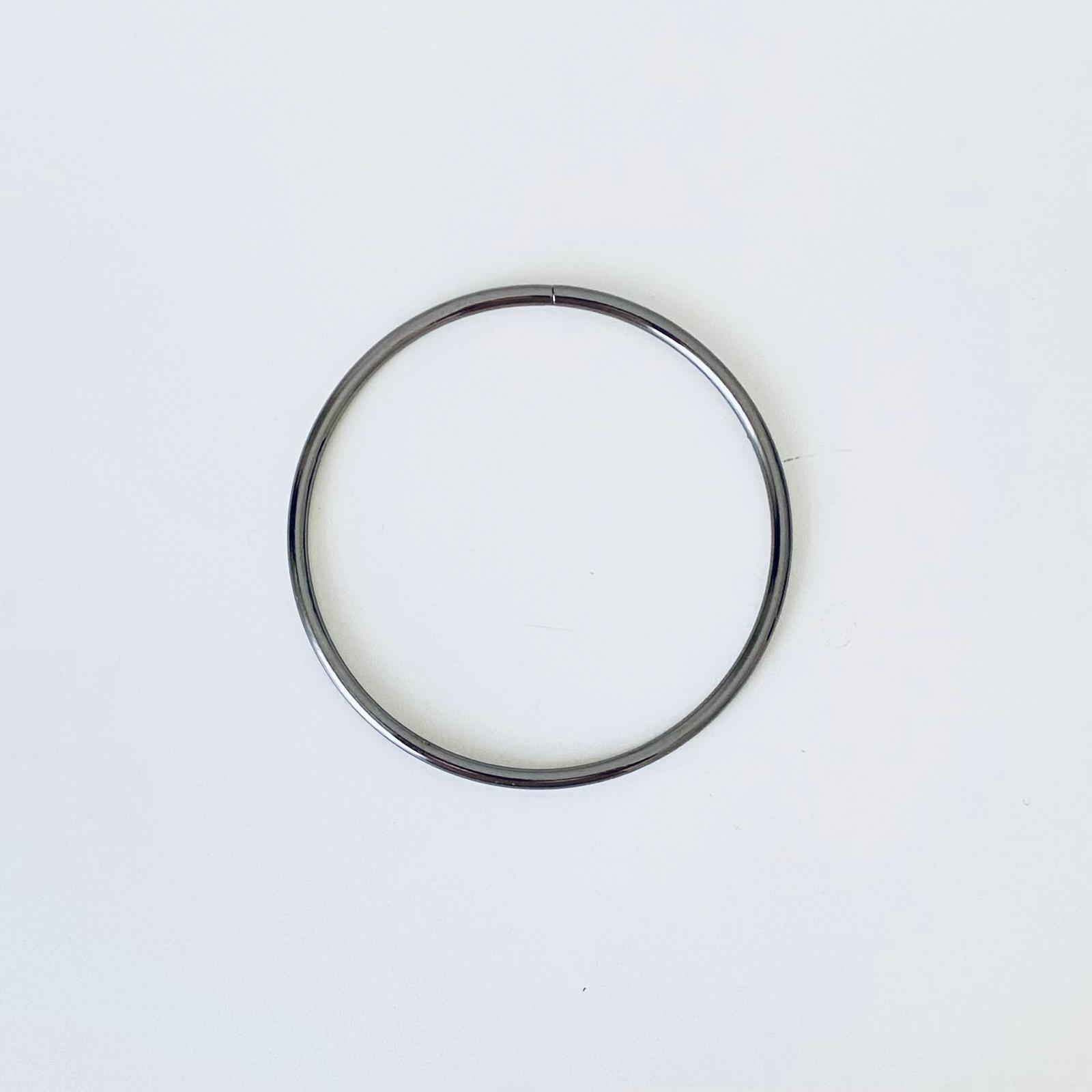 Metal Çanta Halkası Sapı 12 Cm Gri ( Tek )