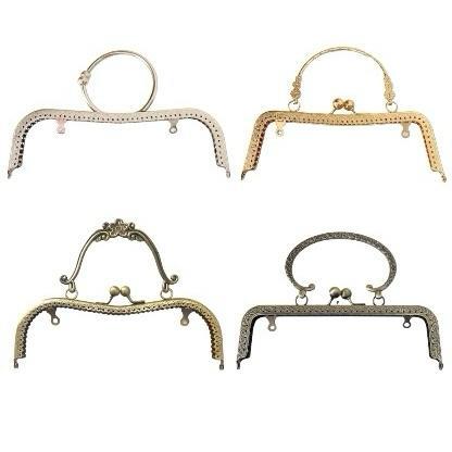 Metal Çanta ve Cüzdan Klipsi Altın Gümüş Antik Renkler Tekli