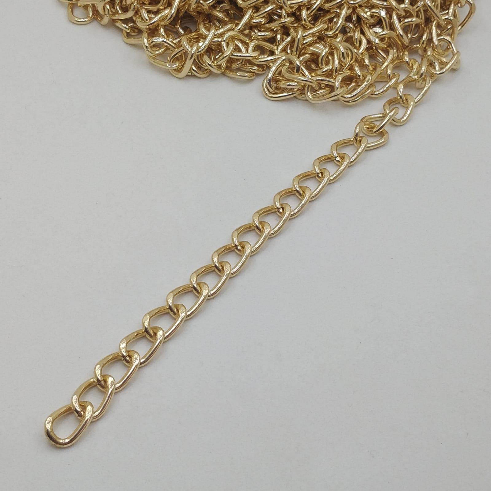 Metal Çanta Zincir 13 Mm 1 Metre Altın