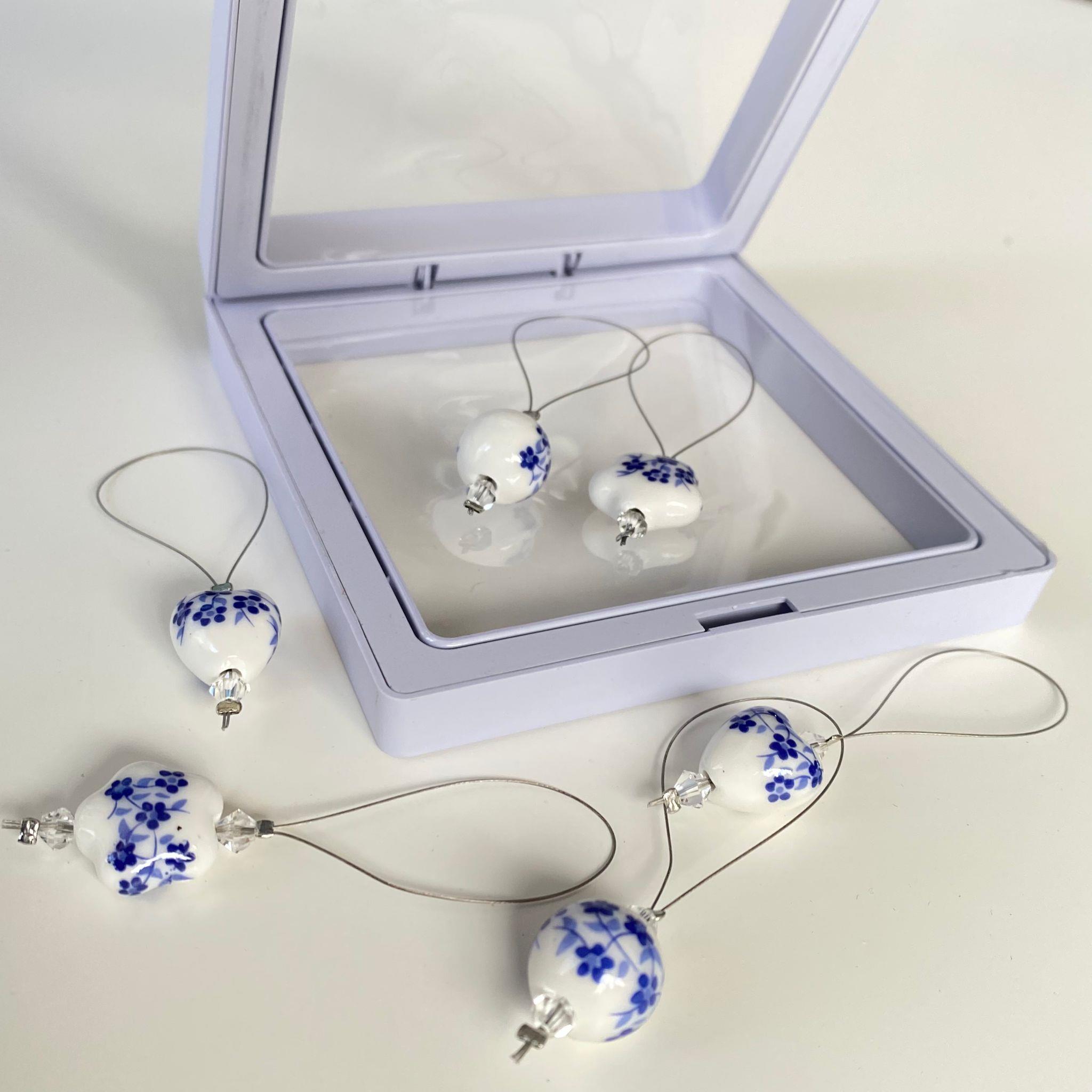 Metal Çini Desenli İlmek Bekletme Seti ''C Model''