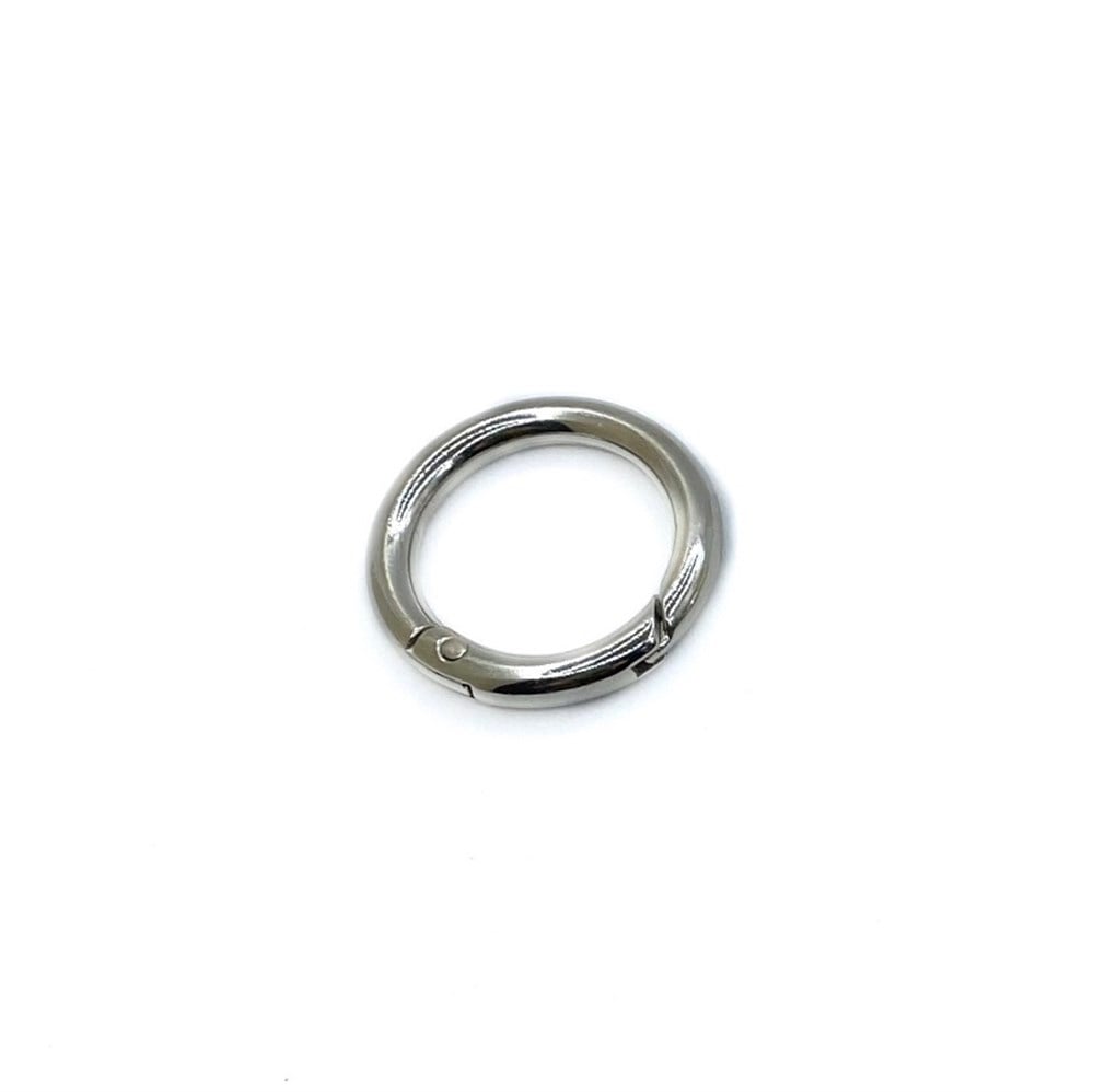 Metal Yaylı Çanta Halkası 2,5 cm Gümüş