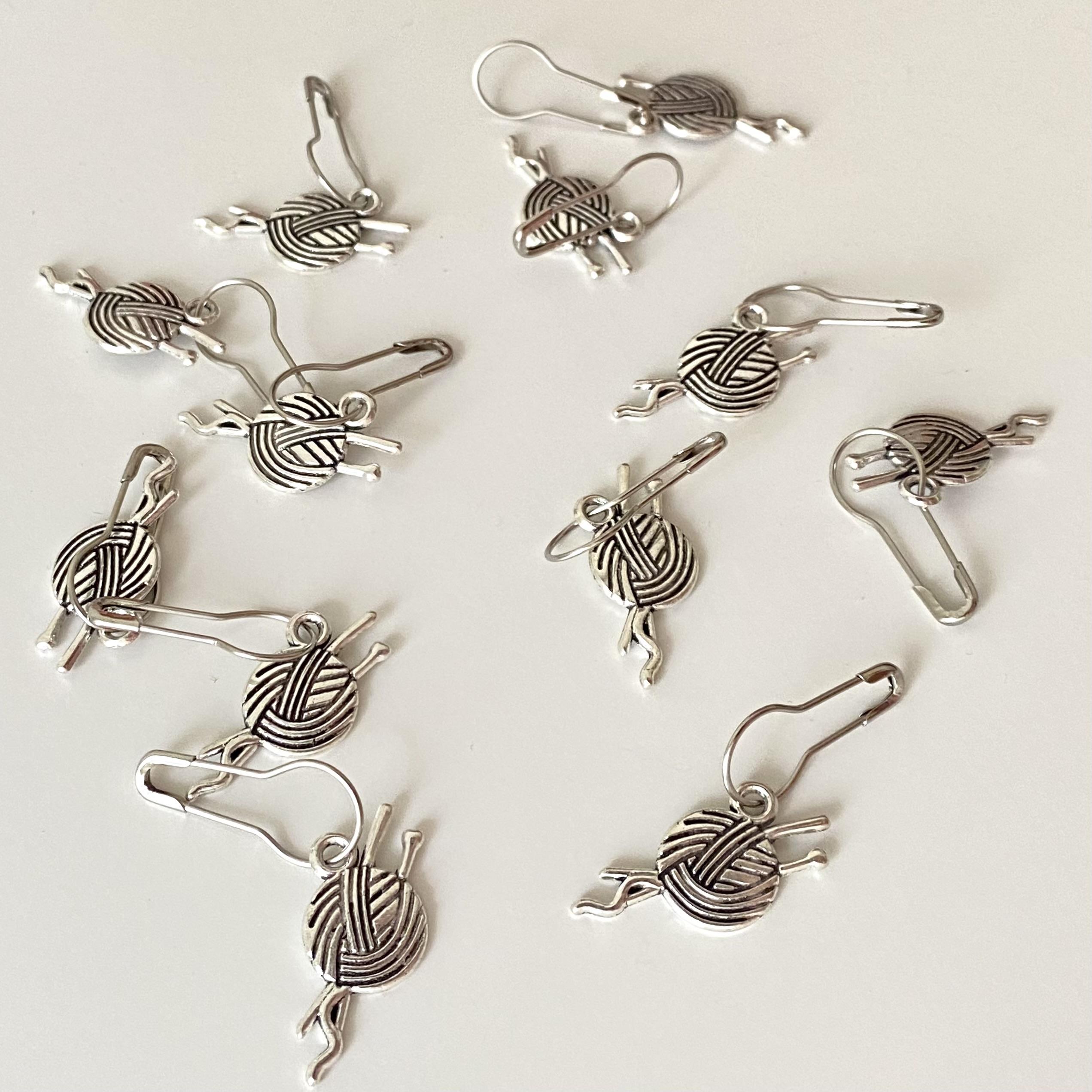 Metal Yumak Figürlü Broş Set Gümüş