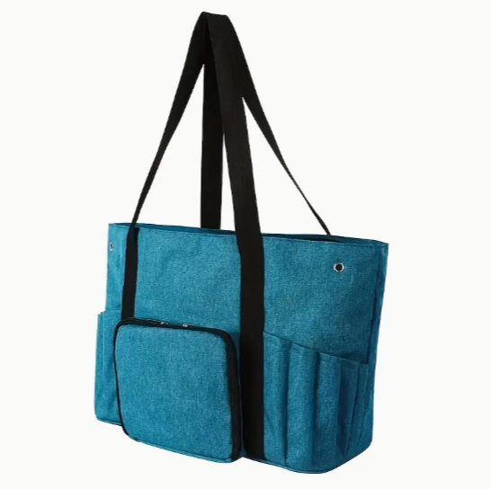 Örgü Çantası, Çok Amaçlı El Çantası, Organizer Çanta Mavi Le29