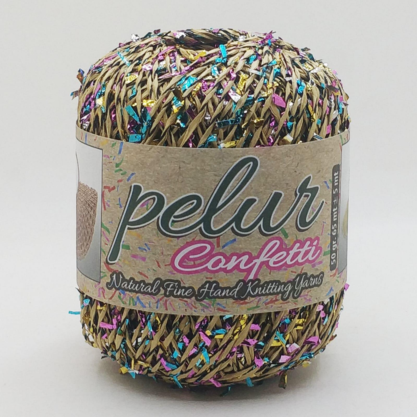 Pelur Confetti Kağıt Çanta Şapka Ve Aksesuar İpliği ( 50 Gr )