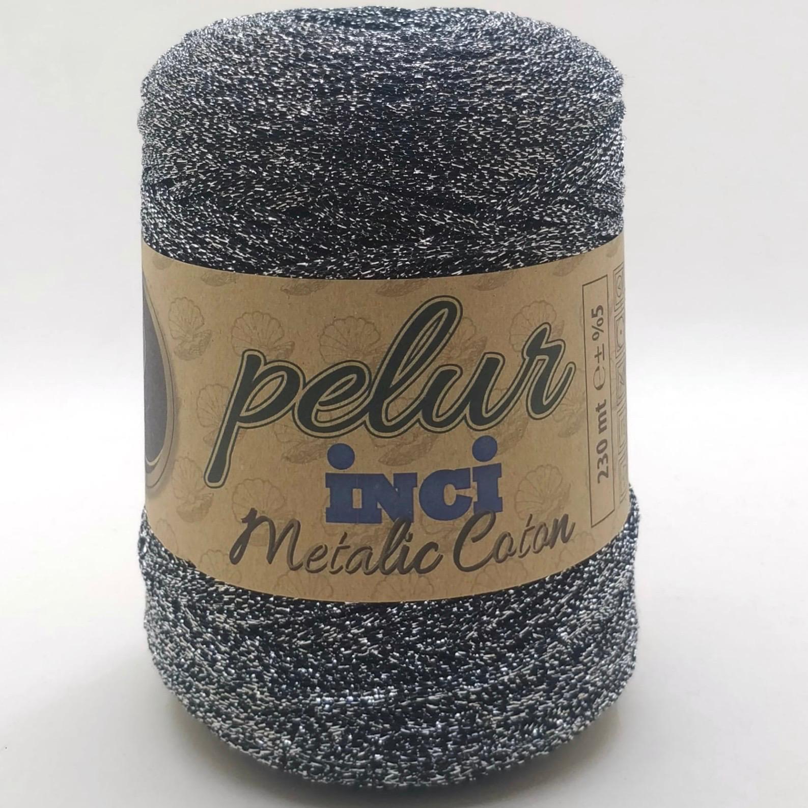 Pelur İnci Metalik Cotton Makrome İpliği 12 ( +- 200 Gr )