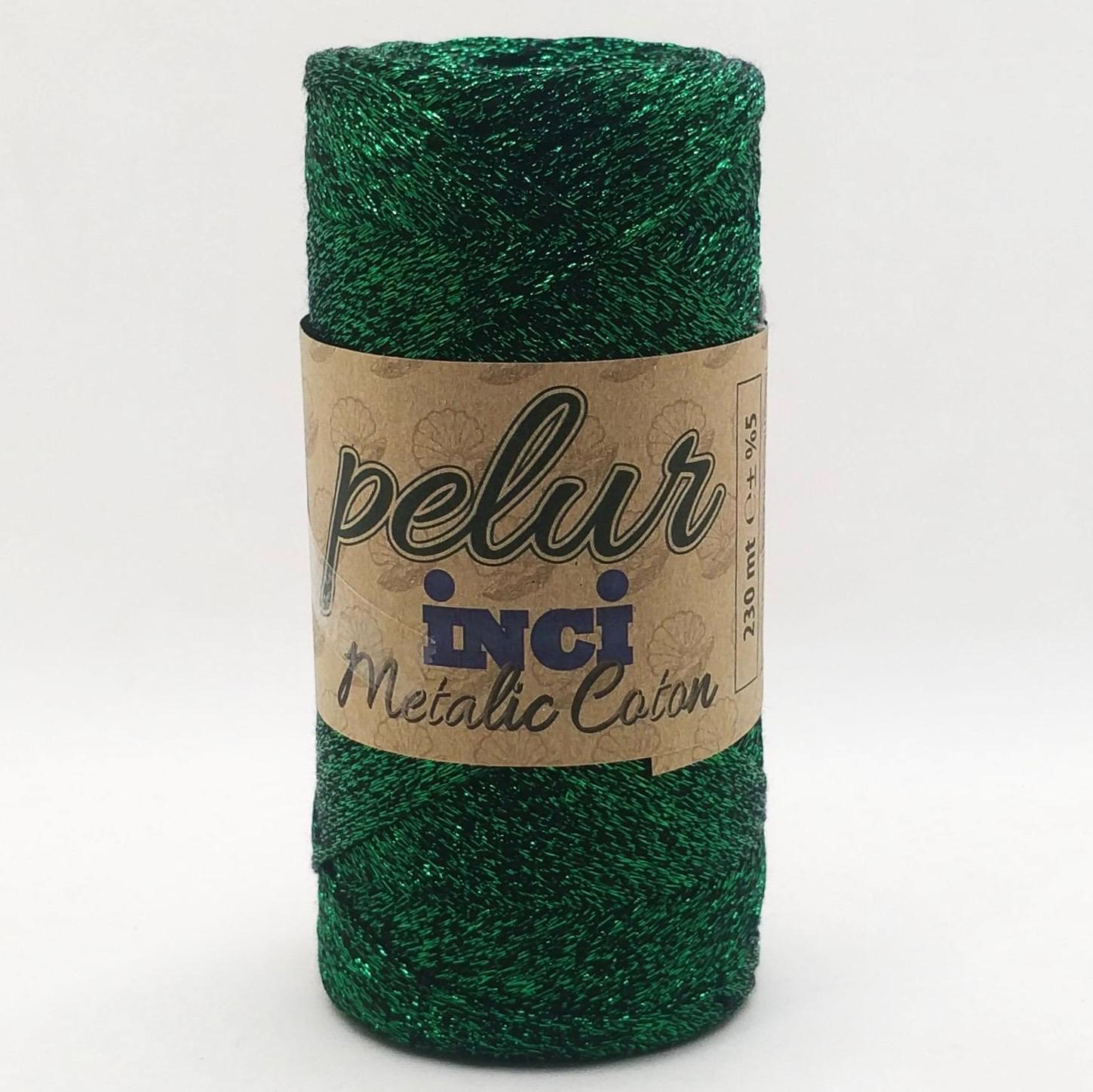 Pelur İnci Metalik Cotton Makrome İpliği 09 ( +- 200 Gr )