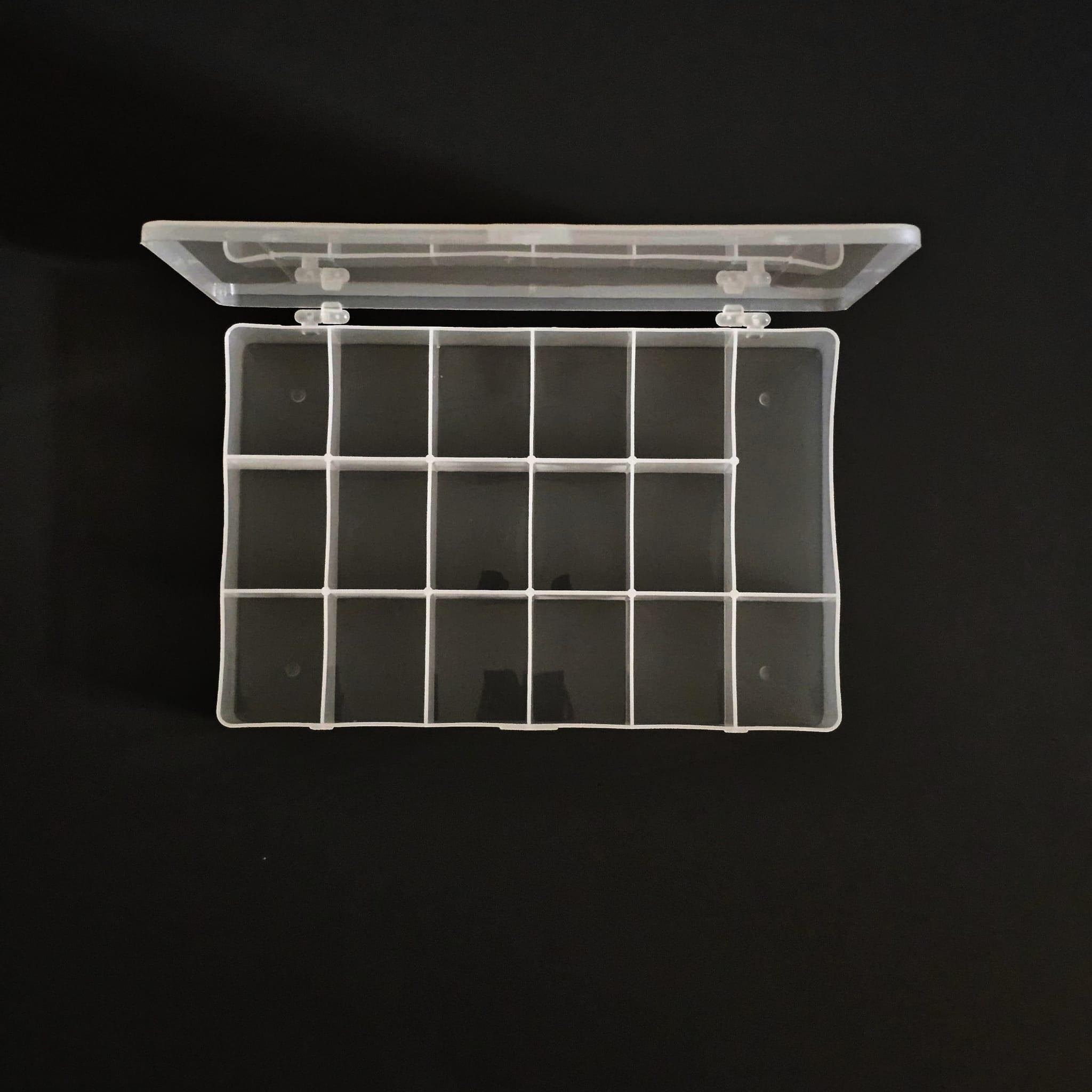 Plastik 17 Gözlü Takı, Hobi ve Malzeme Organizer Kutu