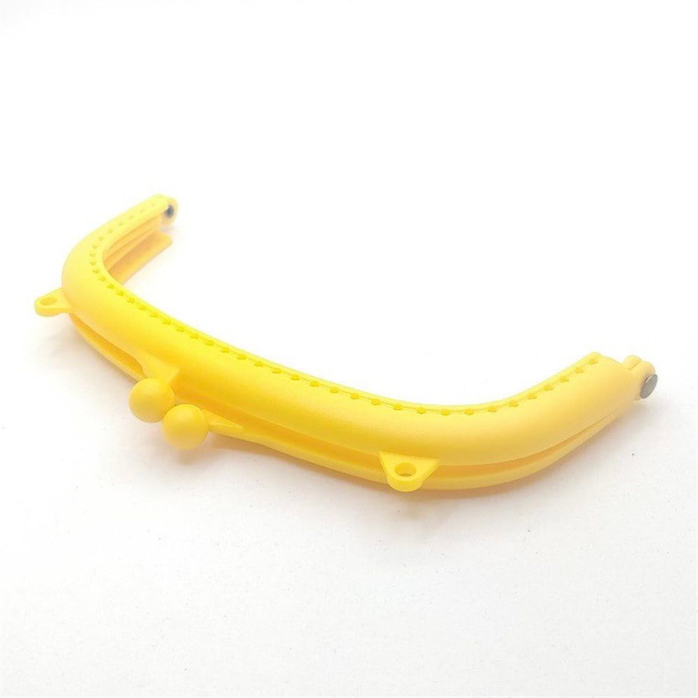 Plastik Cüzdan Klipsi 14.5 Cm Koyu Sarı