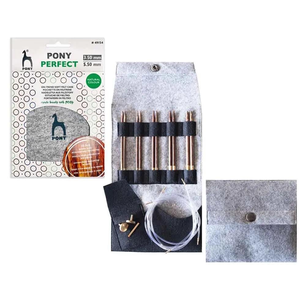 Pony Değiştirilebilir Ahşap Misinalı Şiş Seti Keçe Çantalı 49154