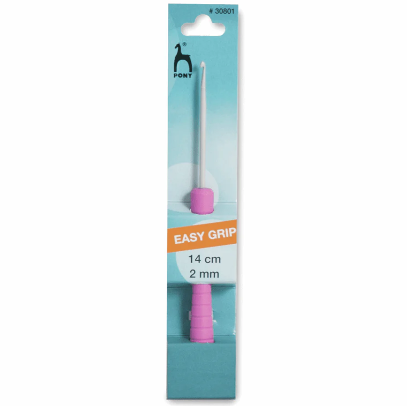 Pony Easy Grip Plastik Saplı Tığ 2 mm 14 cm
