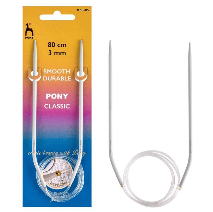 Pony Glydon Bağlantılı 80 Cm Alüminyum Misinalı Şiş 3 Mm
