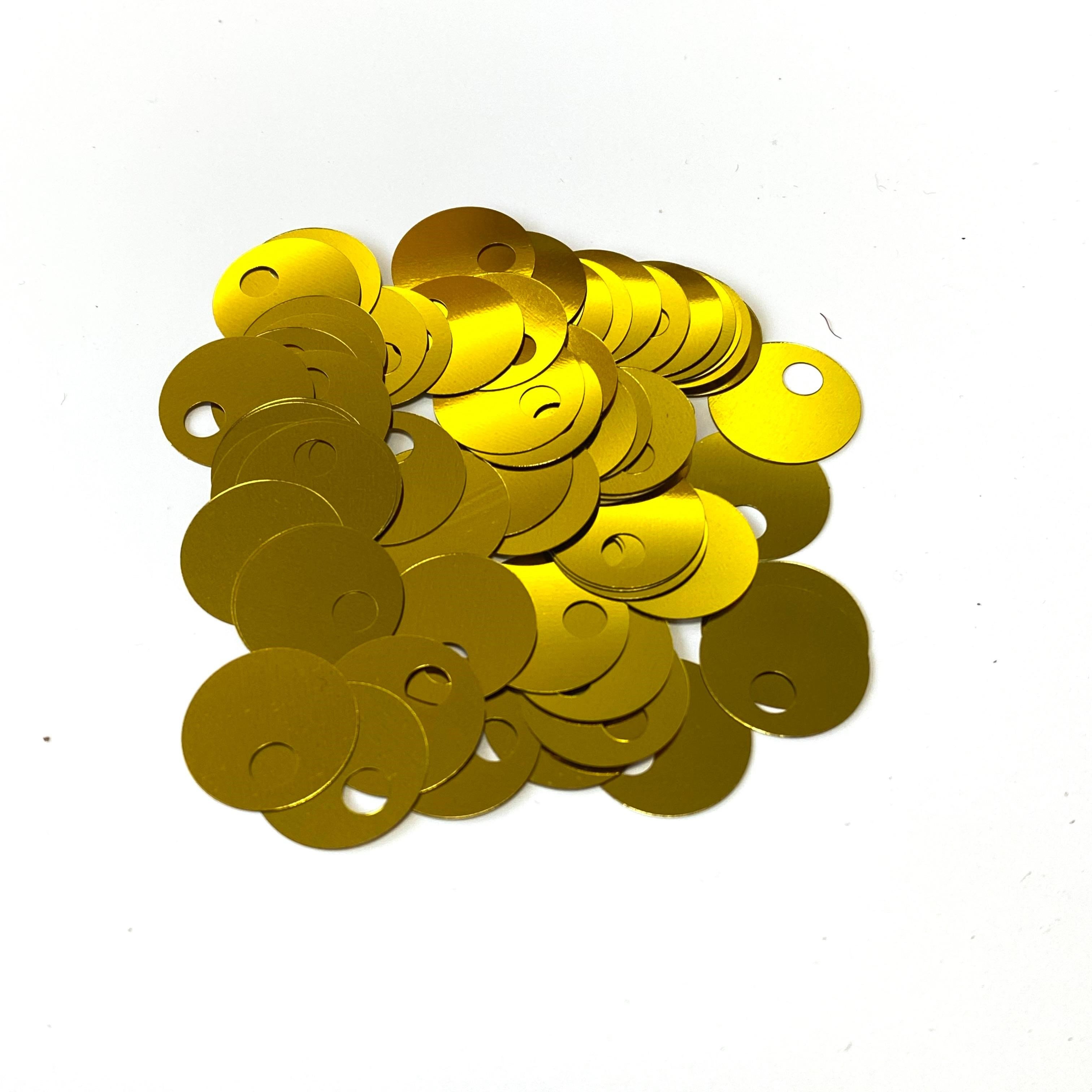Pul Payet 15 MM 153 No Koyu Altın +/- 300 Adet - 10 Gr