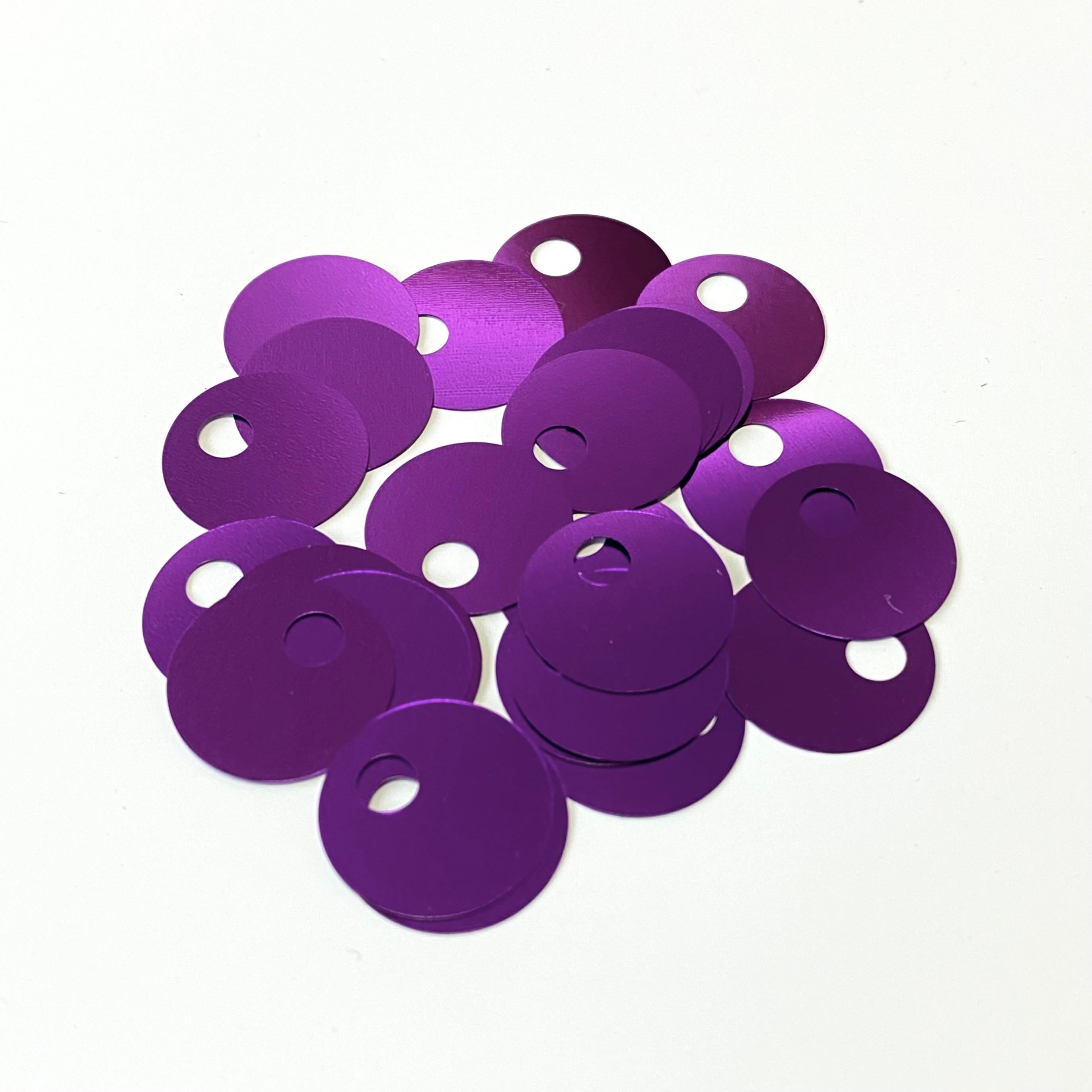 Pul Payet 15 MM 157 No Mor Menekşe +/- 300 Adet - 10 Gr