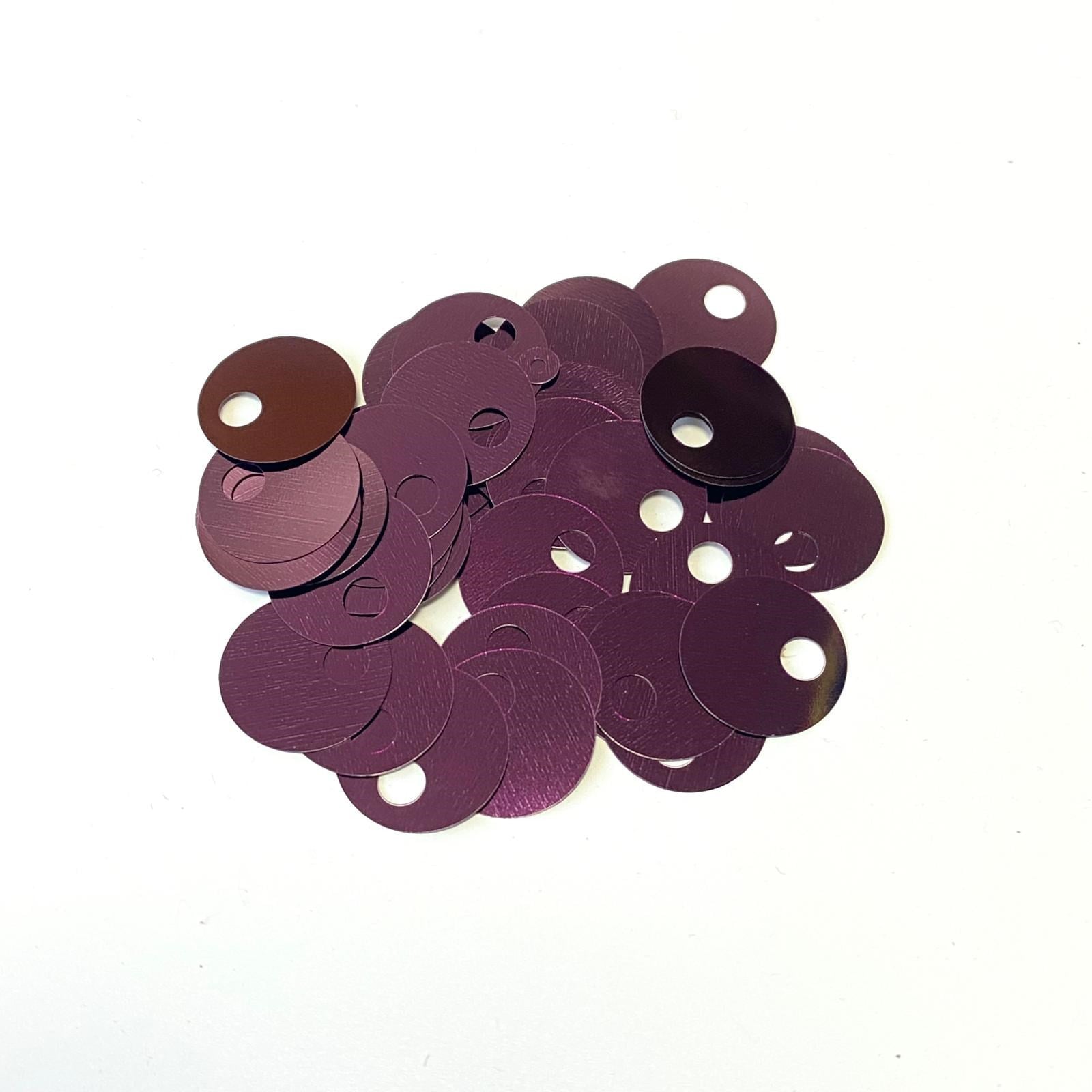 Pul Payet 15 MM 158 No Mürdüm +/- 300 Adet - 10 Gr