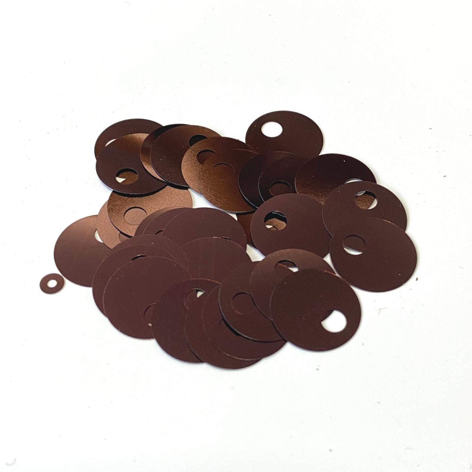 Pul Payet 15 MM 159 No Kahve +/- 300 Adet - 10 Gr