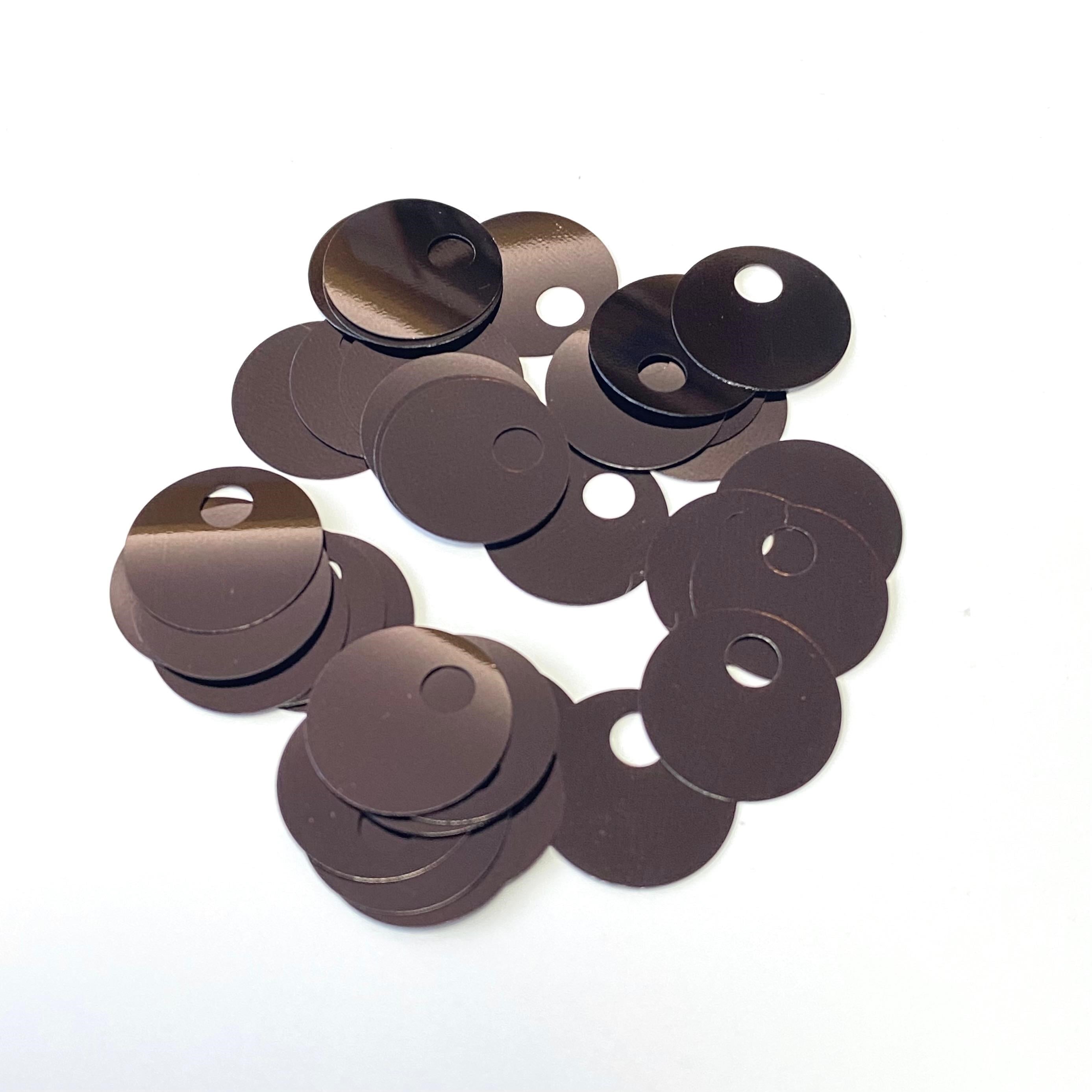 Pul Payet 15 MM 160 No Koyu Kahve +/- 300 Adet - 10 Gr