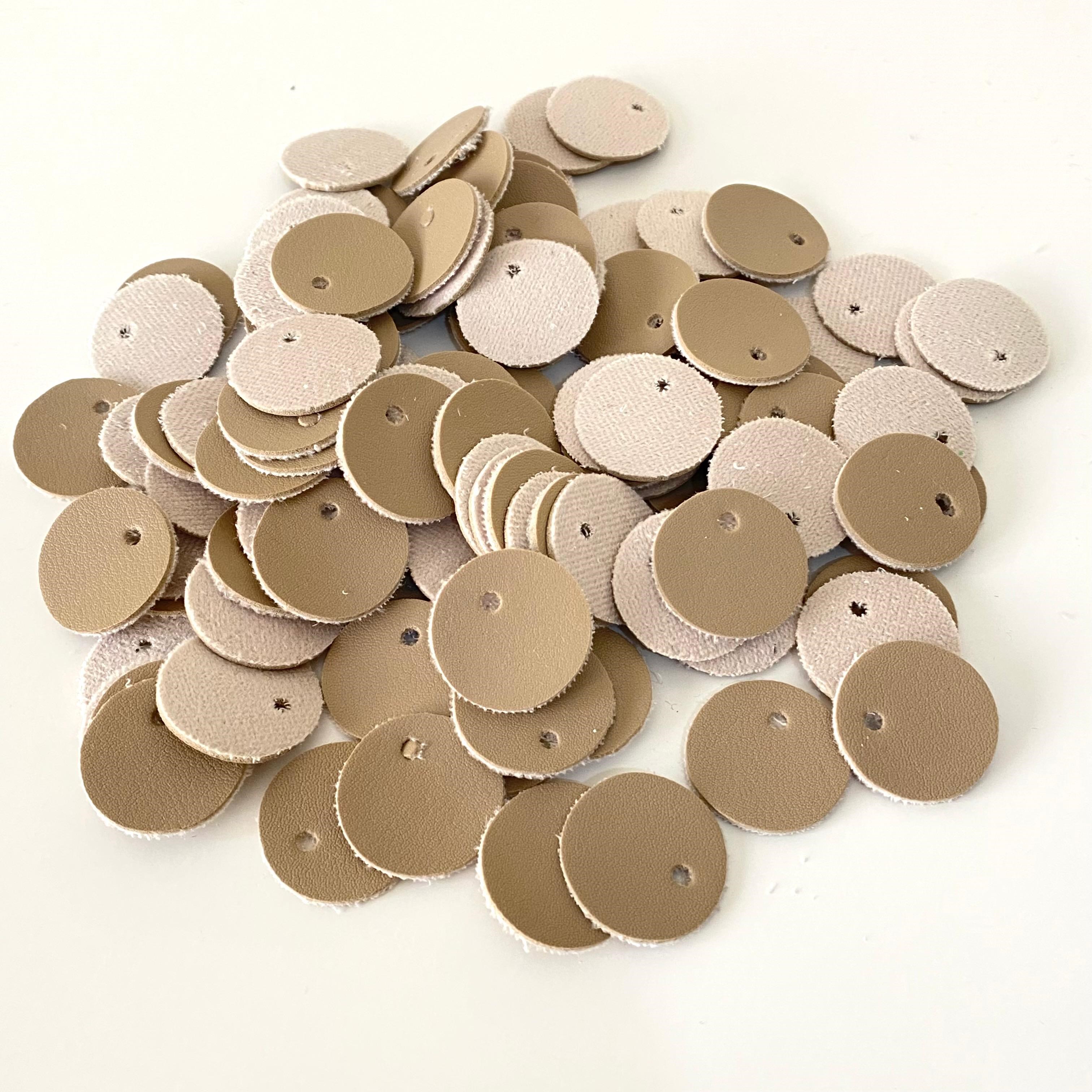 Suni Deri 2.5 Cm Çanta Ve Aksesuar Pullu Taş ( 100 Adet )