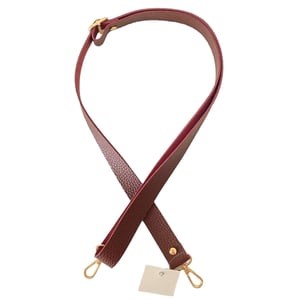 Sürgü Tokalı Ayarlanabilir Çanta Askısı 135 cm* 3 Cm Bordo Renk Altın Kancalı