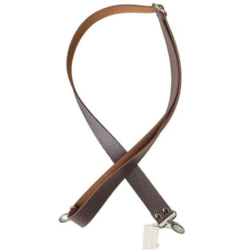 Sürgü Tokalı Ayarlanabilir Çanta Askısı 135 cm* 3 Cm Kahve Renk Krom Kancalı