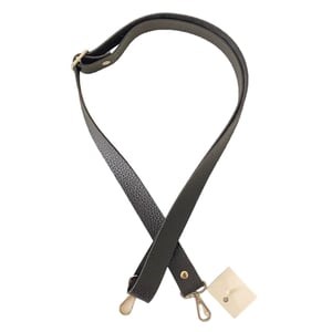 Sürgü Tokalı Ayarlanabilir Çanta Askısı 135 cm* 3 Cm Siyah Renk Gümüş Kancalı