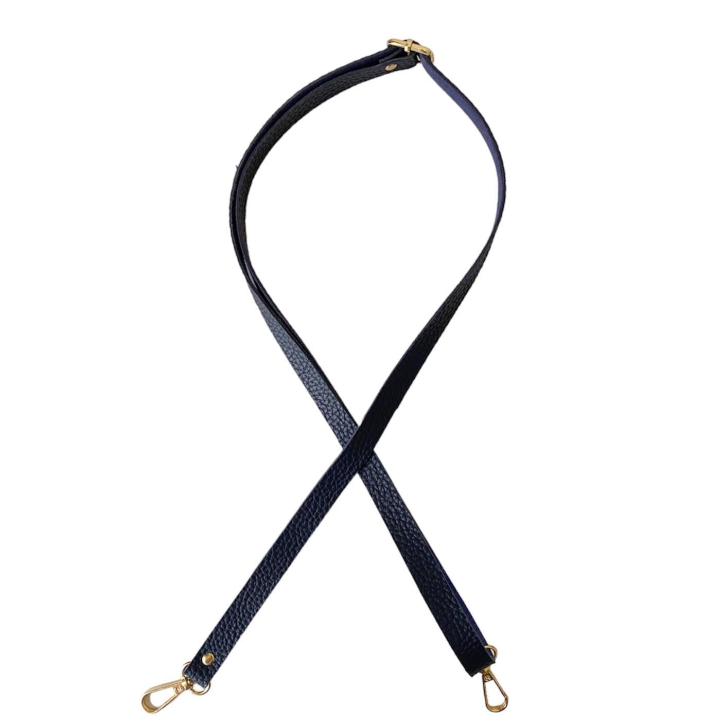 Sürgü Tokalı Çanta Askısı 135 cm* 1.5 Cm Havacı Renk Altın Kancalı