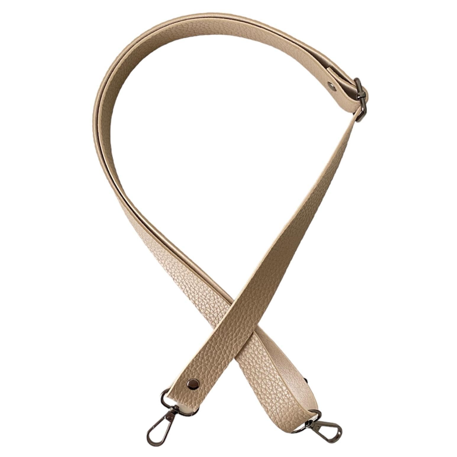 Sürgü Tokalı Çanta Askısı 135 cm* 2.5 Cm Taş Renk Krom Kancalı