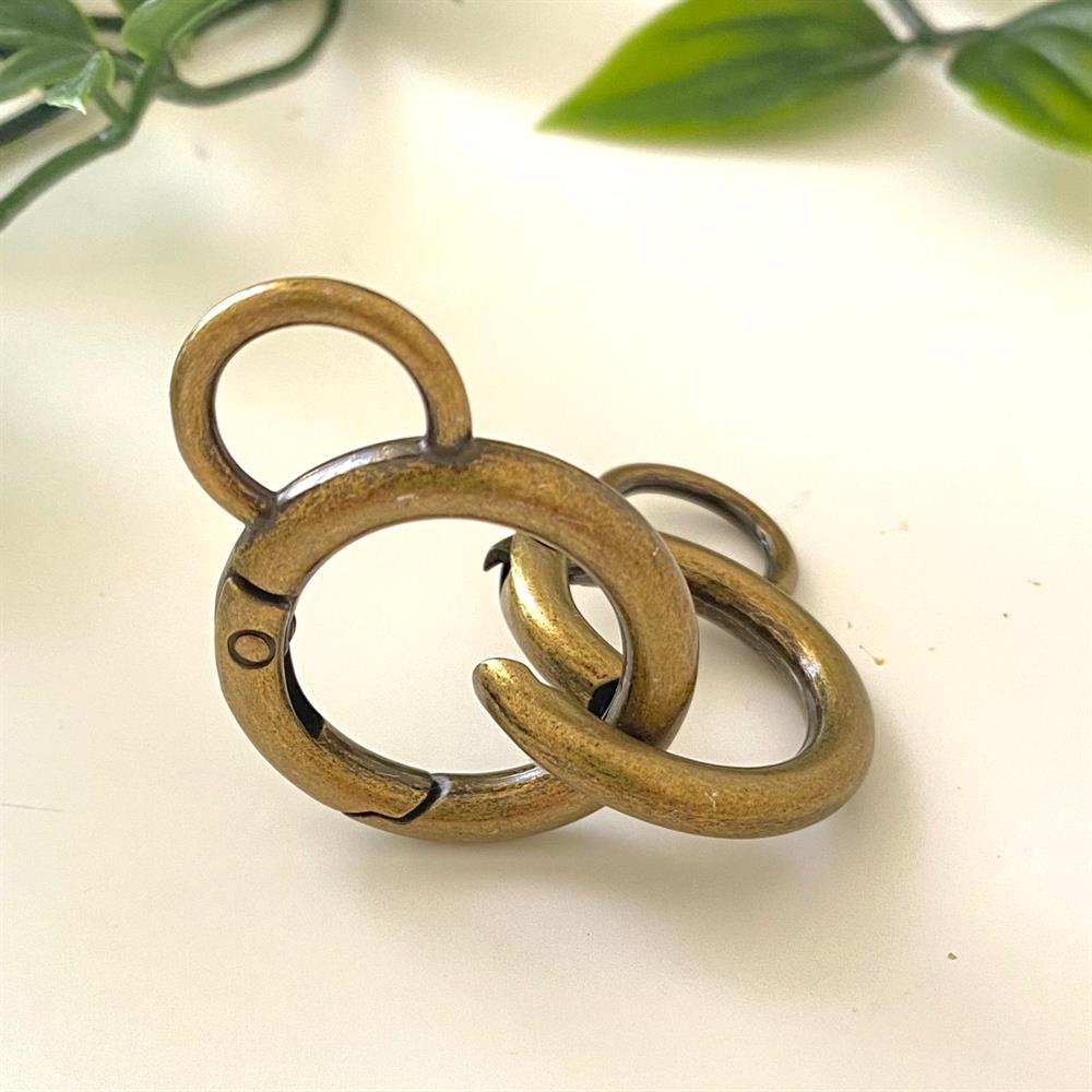 Yaylı Çanta Halkası Kancalı | Antik