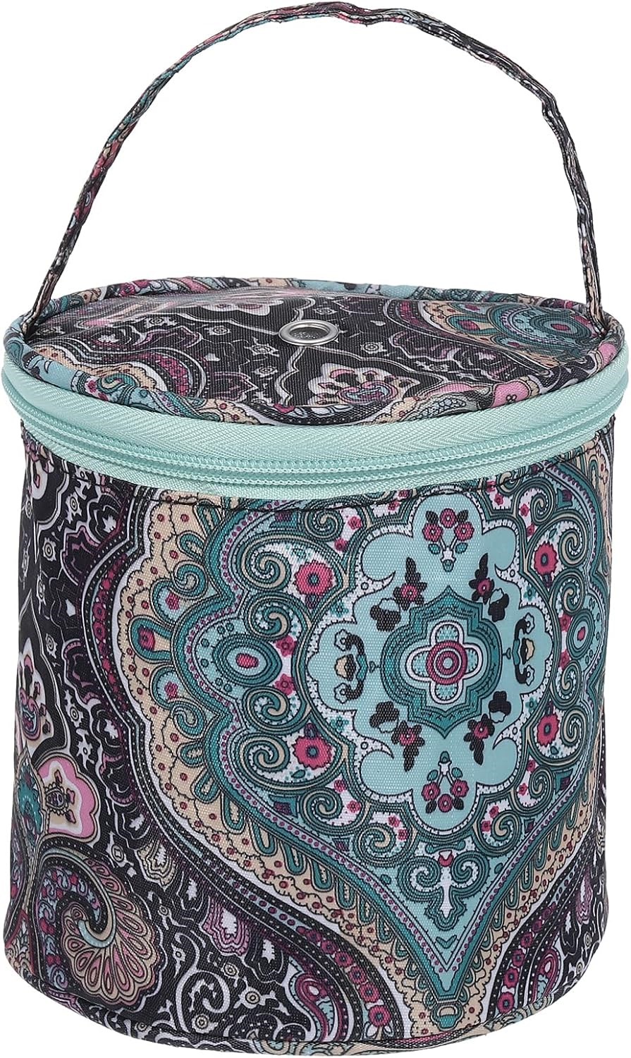 Yumak Çantası 14 x 15 Cm Mini Boy LE13 Şal Desenli Organizer Çanta