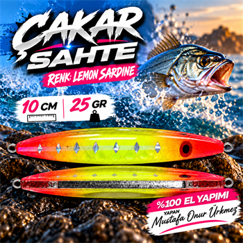 Su Üstü Yemlerisinde ÇAKAR SAHTEmarkalı Çakar Sahte 10 Cm 25 Gr LS ( % 100 El Yapımı)ürünü detaylı olarak  inceleyin.