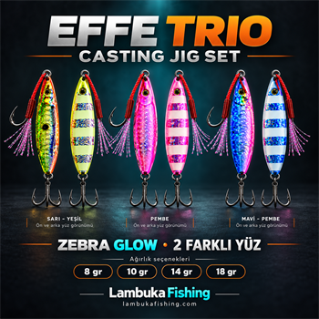 Effe Trio Casting 3 lü 2 Yönlü Jig Yem