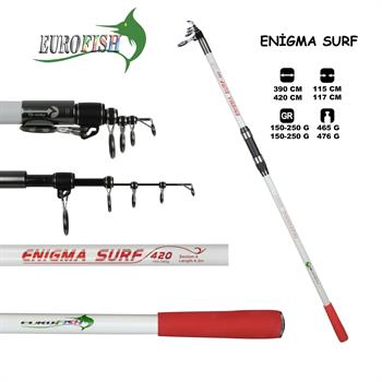 Eurofish Enigma Surf 390 Cm150-250 gr Surf Kamışı Red