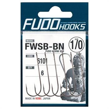 Fudo 6101 Worm SSB Black Nikel Uzun Pala Tırnaklı Lüfer İğnesi