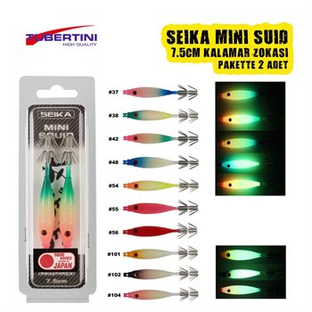 Seika Mini Squid 7,5 Cm Silikon  Kalamar Zokası