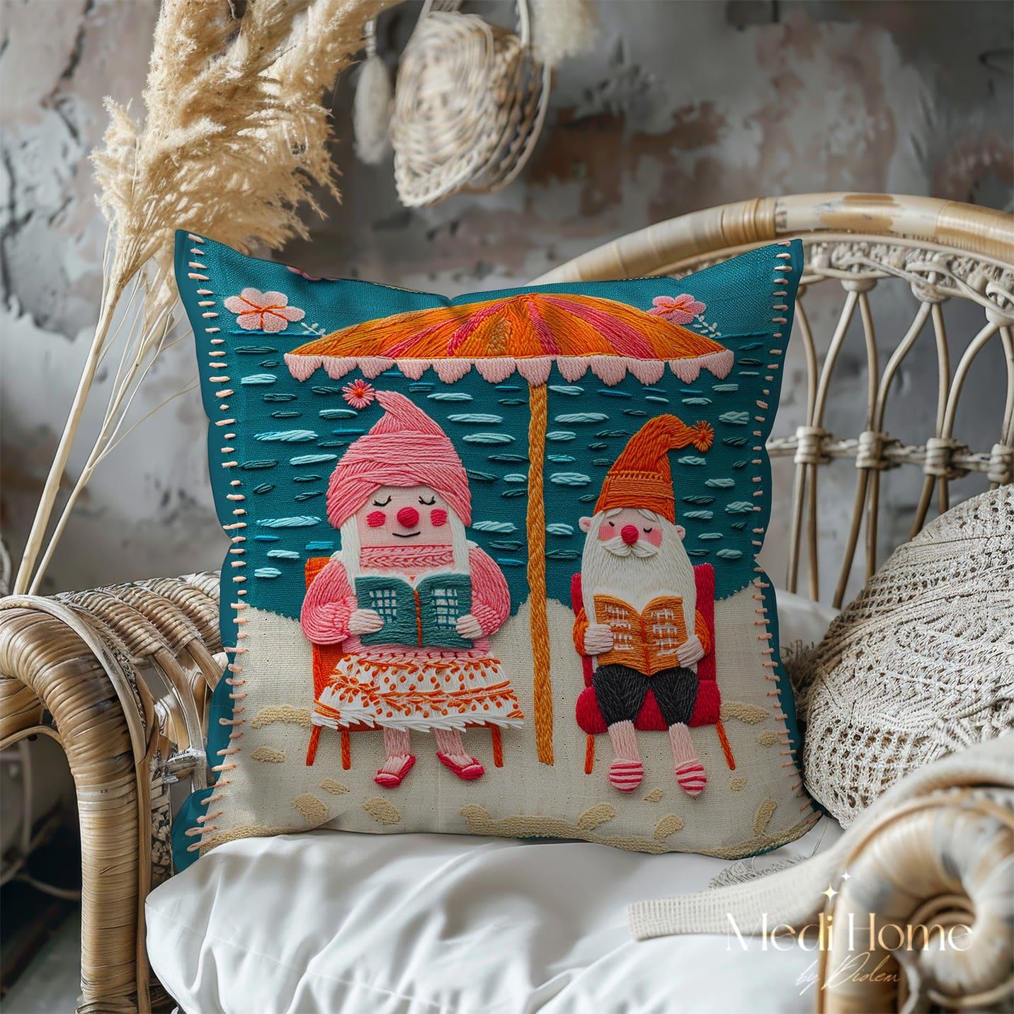 3 Boyutlu Deniz Esintisinde Kitap Keyfi 3'lü Pano Kumaşı