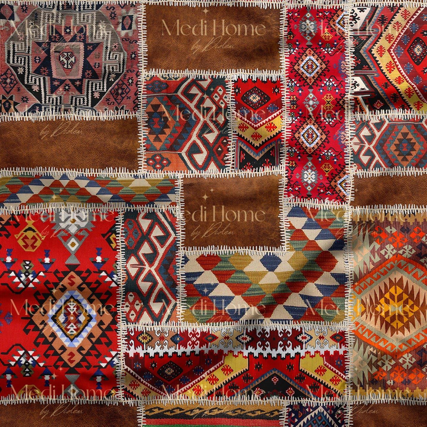 Anadolu Patchwork'un Sıcak Dokusu Dijital Baskılı Kumaş