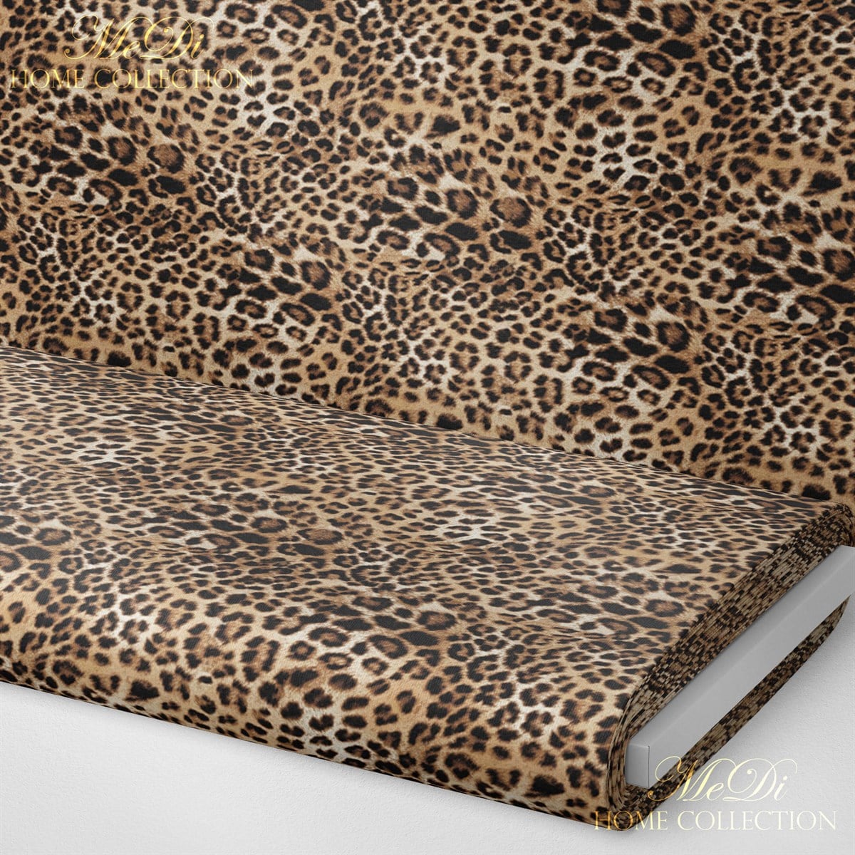 Leopar Desenli Dijital Baskılı Kumaş