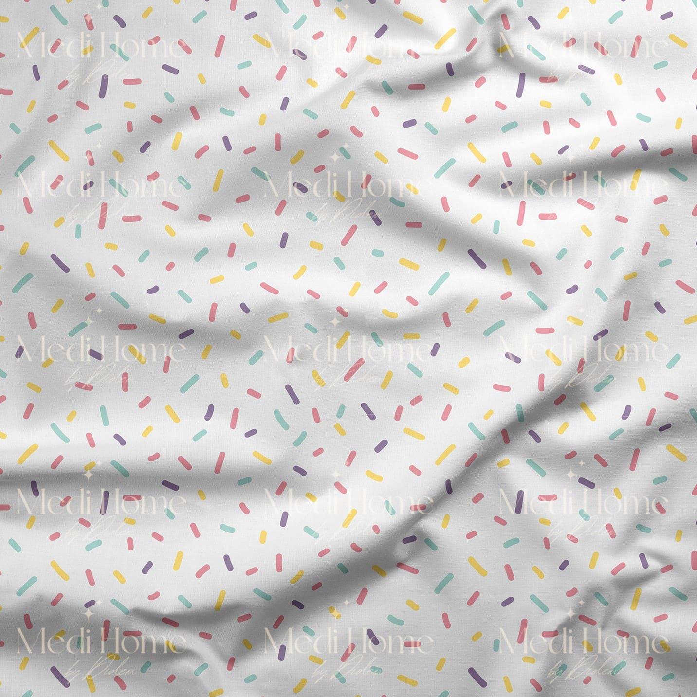 Renkli Serpinti – Pastel Sprinkle Dijital Baskılı Kumaş