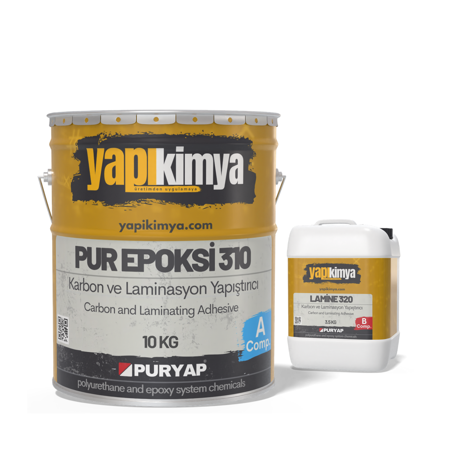PUR EPOKSİ 310 Karbon CFRP Yapıştırıcı 15 Kg